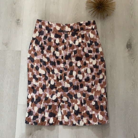 J‎ crew multicolor pencil skirt midi lavender brown - Picture 9 of 9